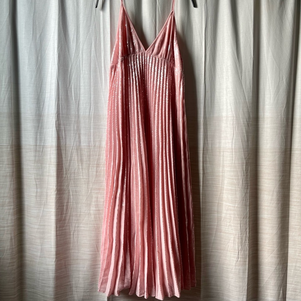 Zara pink sequin dress